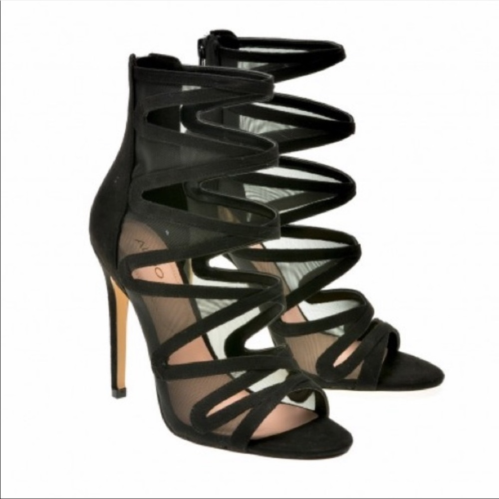 Black Suede Aldo Pumps